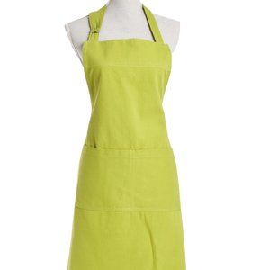 Lime Denim Cotton Full-Size Kitchen Apron